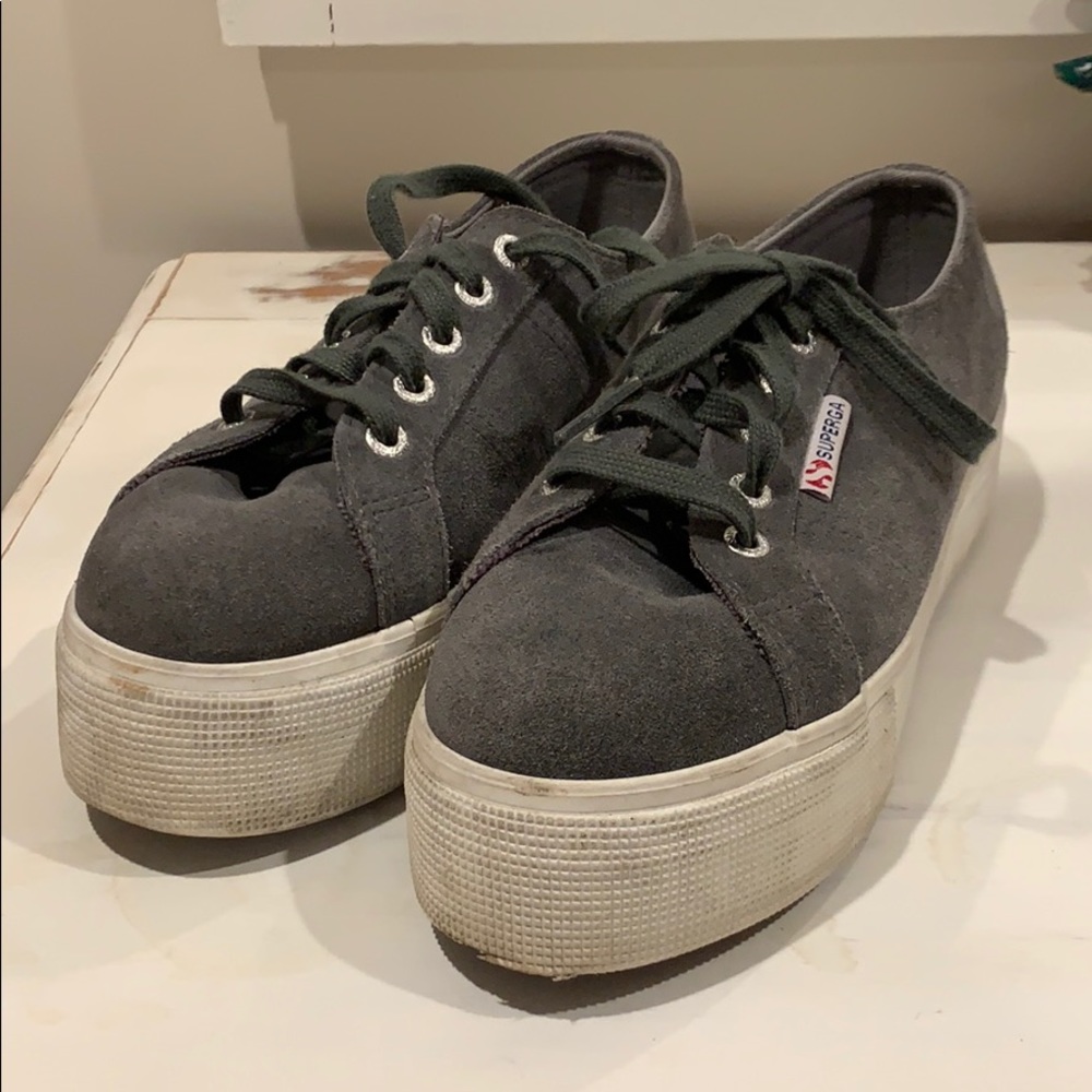 Suede platform superga (size 38)
